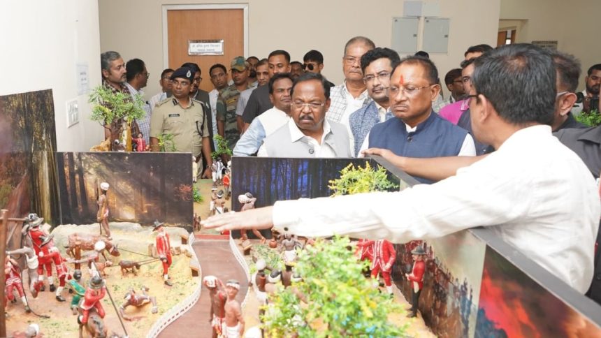 Chhattisgarh CM Vishnu Deo Sai inspects tribal freedom fighters’ museum