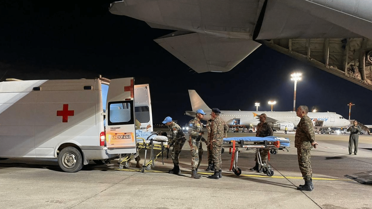Indian Army medical team evacuates injured soldier from Israel