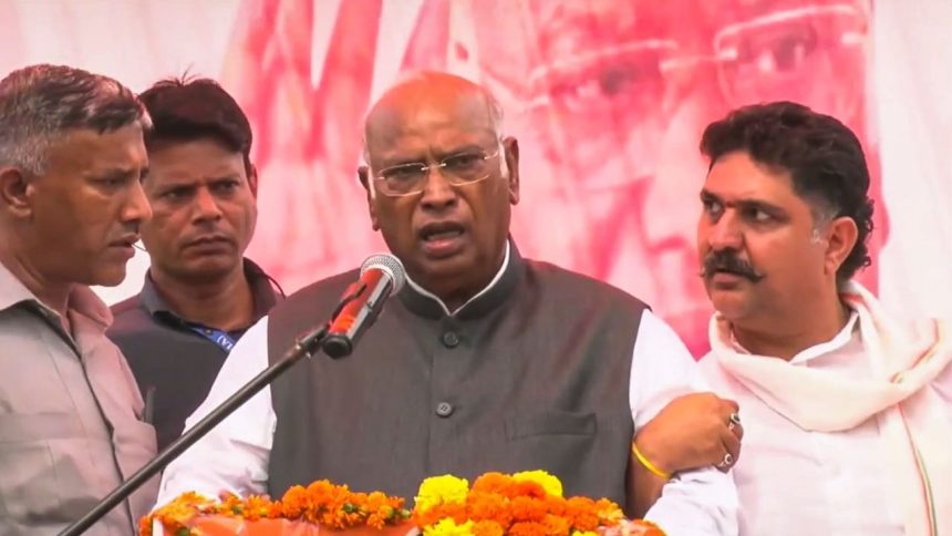 ‘Will stay alive until PM modi is ousted’: Kharge after falling ill during speech