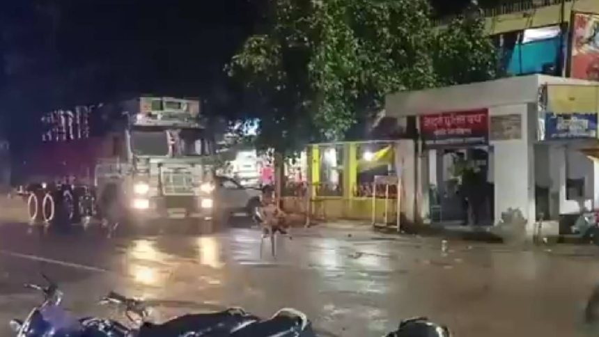 Video: Truck hits man sitting on chair in middle of road in UP’s Pratapgarh 1 Video: Truck hits man sitting on chair in middle of road in UP’s Pratapgarh