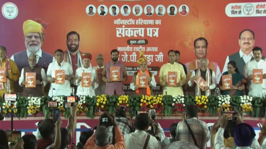 Govt jobs for Agniveers, Rs 2,100 a month for women among BJP’s Haryana poll promises