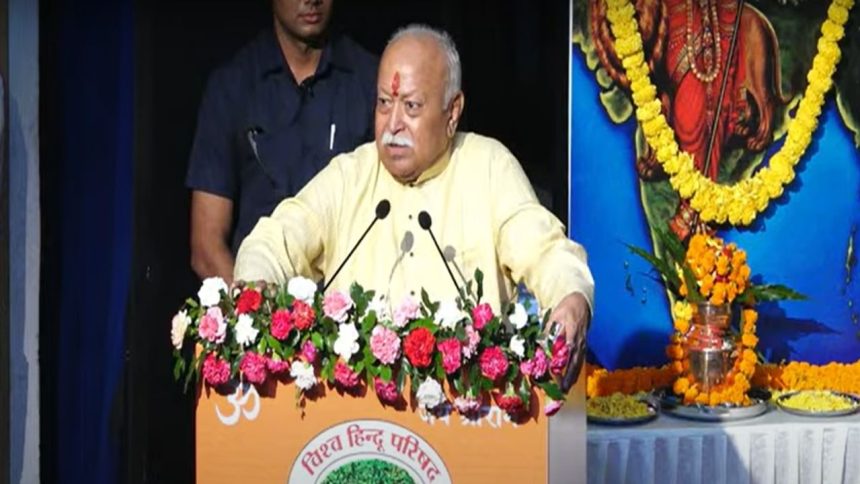 ‘Vedas treasure trove of knowledge’: Mohan Bhagwat releases Damodar Satwalekar’s book