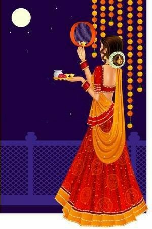 Happy Karwa Chauth images: Download free HD photos 36 Karwa Chauth cartoon images.