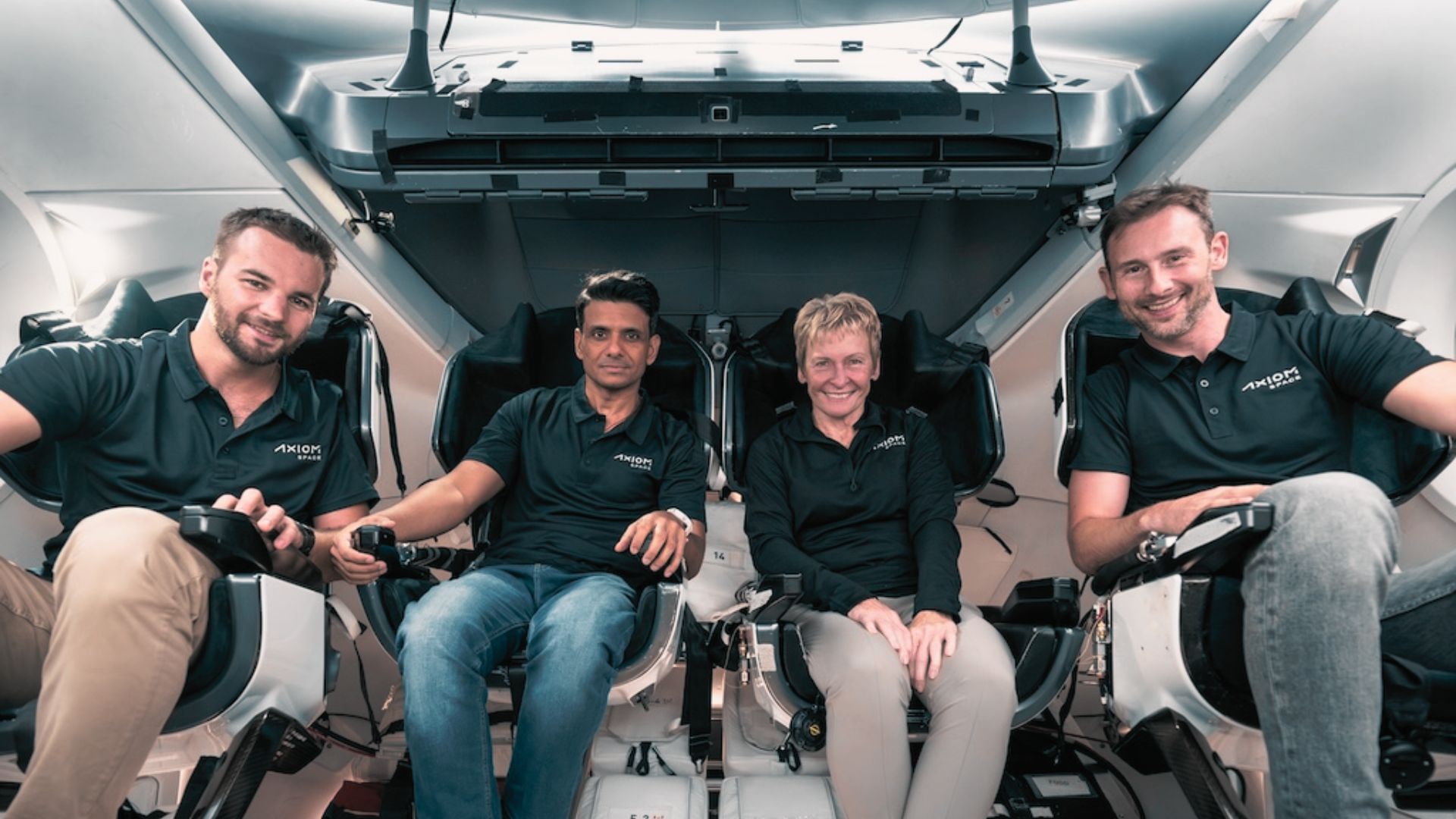 Axiom 4 crew with Gaganyatri Shubhanshu Shukla check out SpaceX Dragon