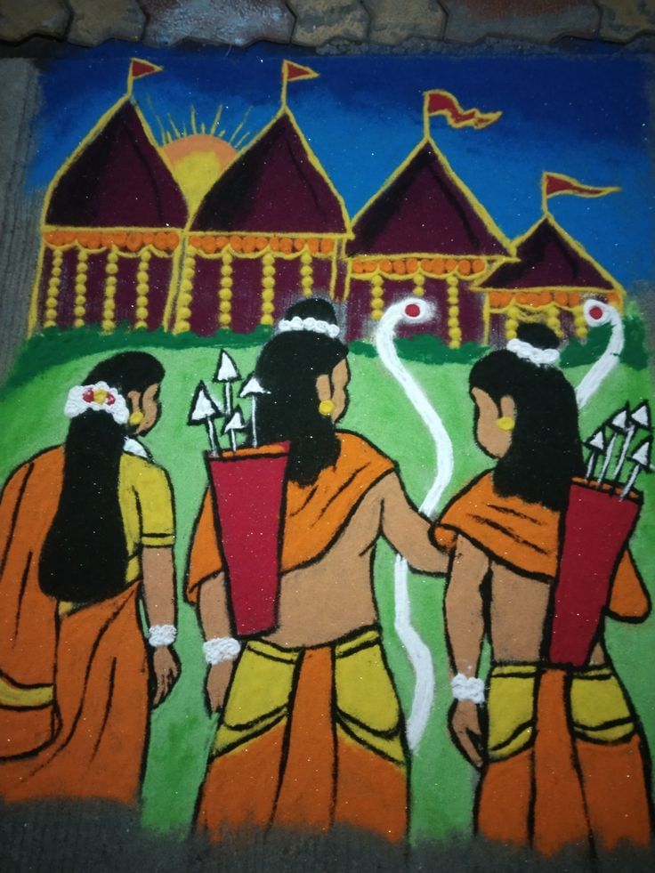 Ayodhya Diwali 2024: Experience the first grand celebration at Ram Mandir 4 Ayodhya Ram Mandir rangoli designs