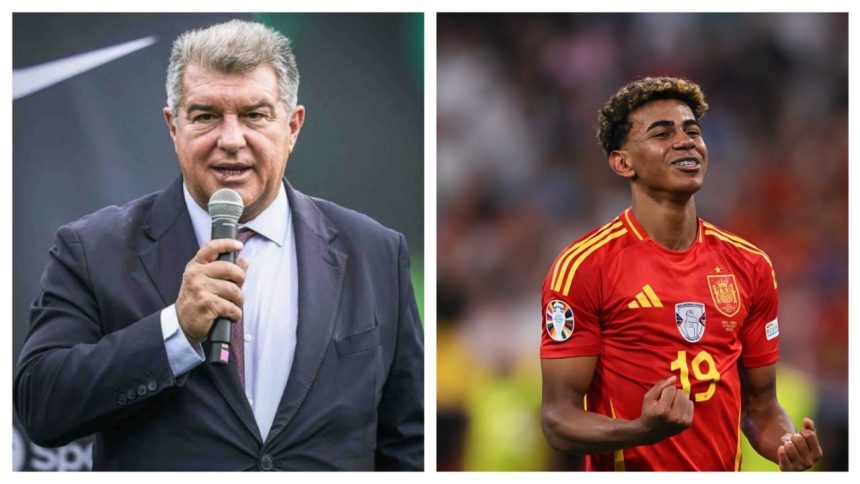 Barca president, Joan Laporta revealed PSG Offered €250 Million for Lamine Yamal