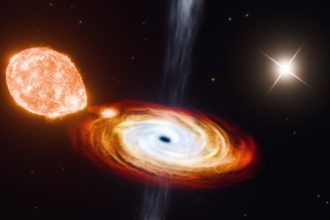 Astronomers discover first black hole triple system