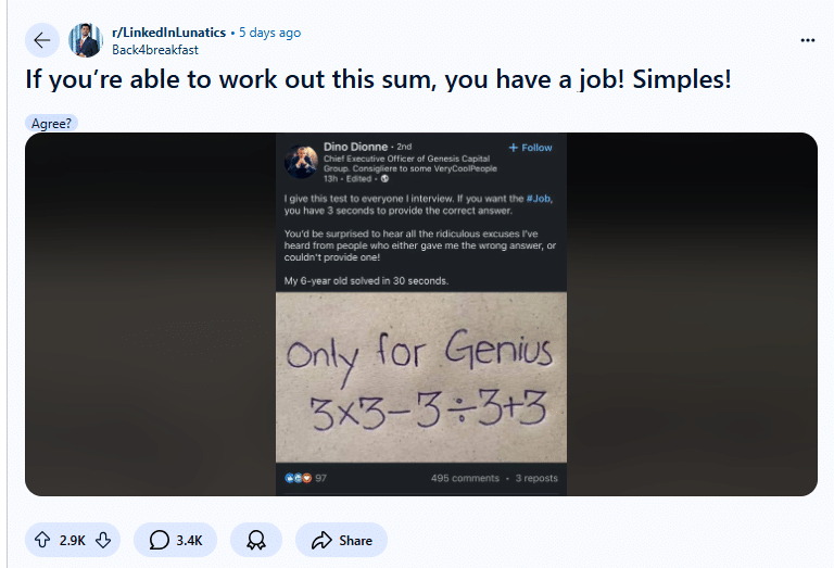 CEO challenges job candidates with brain teaser; they have to solve in 3 seconds 2 CEO asks brain teaser in interviews