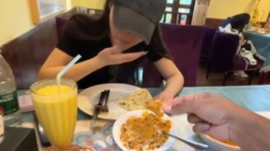 Chinese woman calls Indian food ‘dirty’, changes her mind seconds after eating it