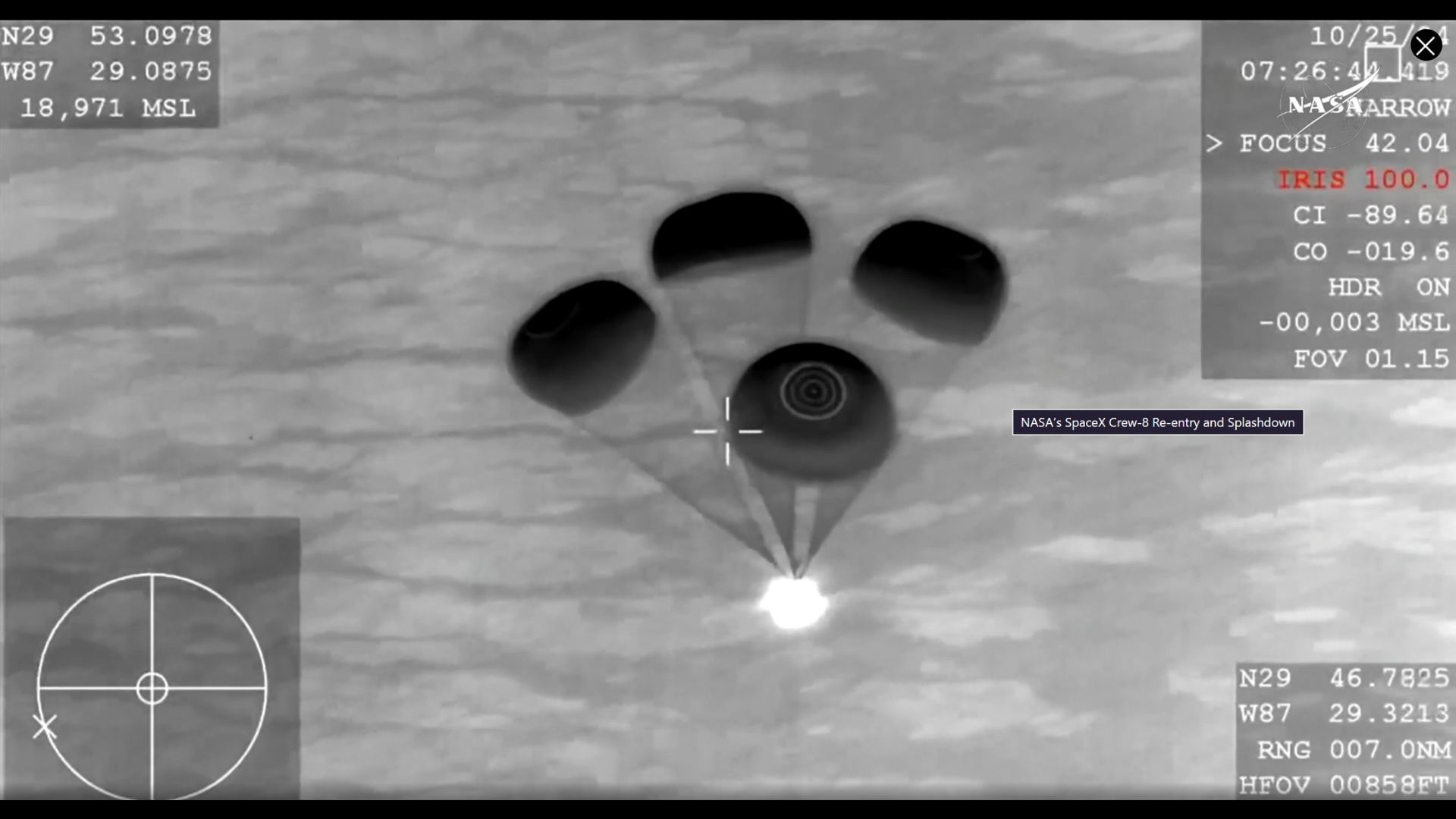 Much delayed SpaceX Crew 8 Dragon finally returns to Earth