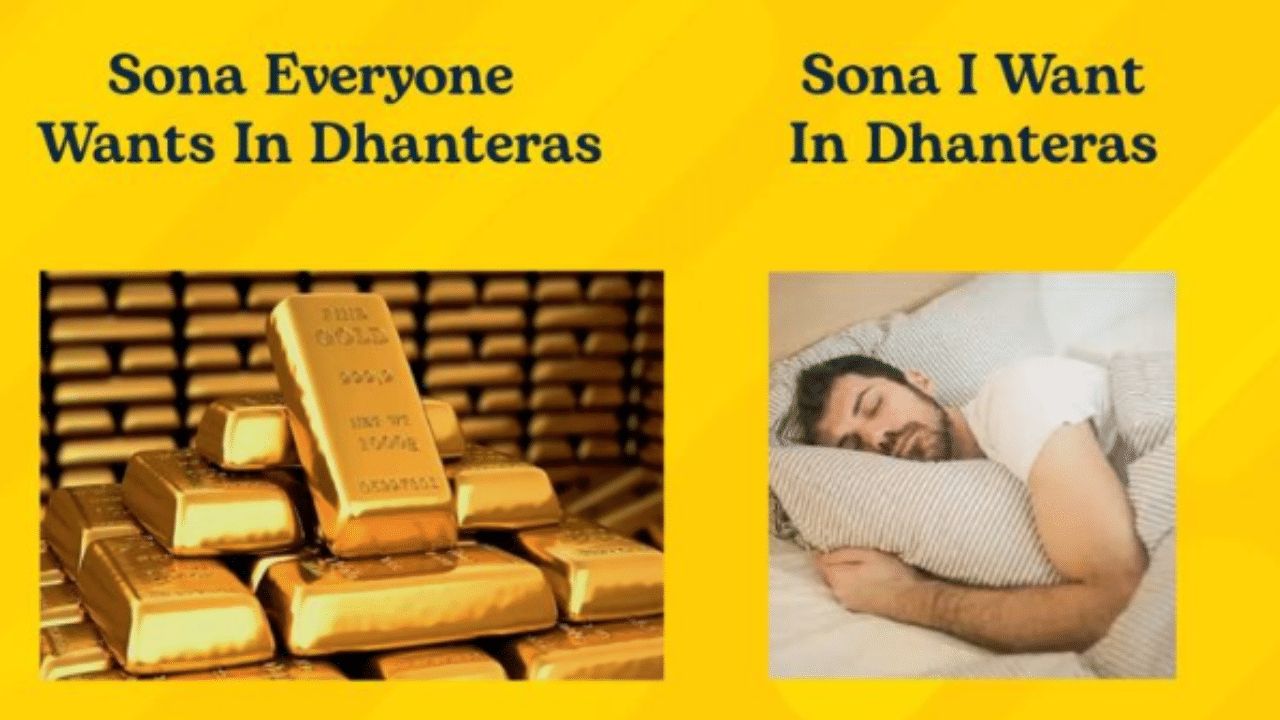 Dhanteras memes: These funny ‘sona’ memes will leave you in splits