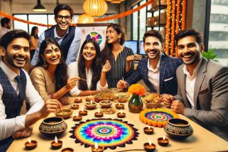 Office Diwali celebration quotes and captions for Instagram to light up your feed