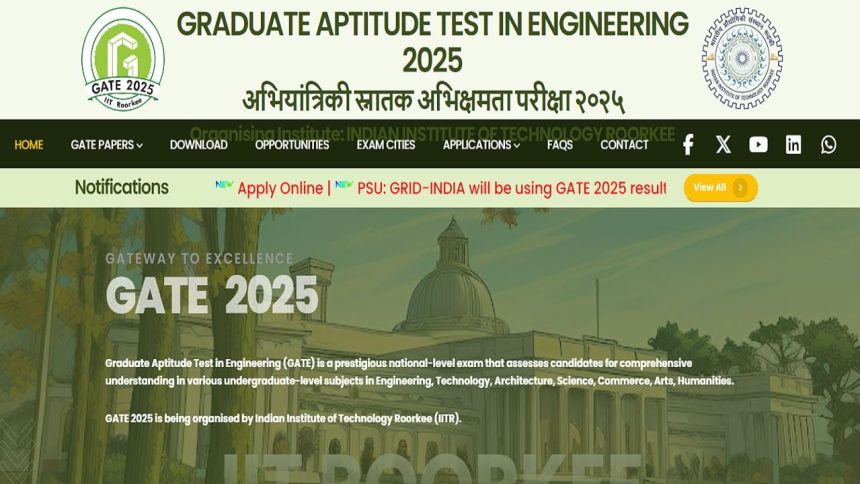 GATE 2025 mock test link activated at gate2025.iitr.ac.in; check direct link here
