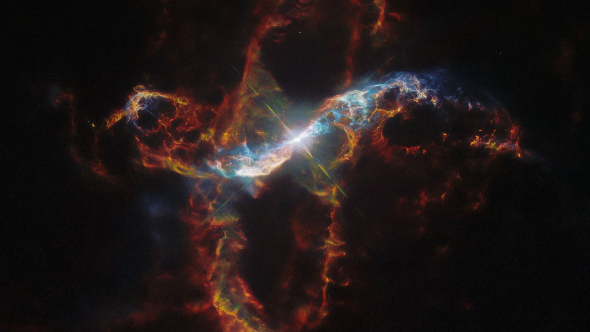 Hubble captures symbiotic star system R Aquarii