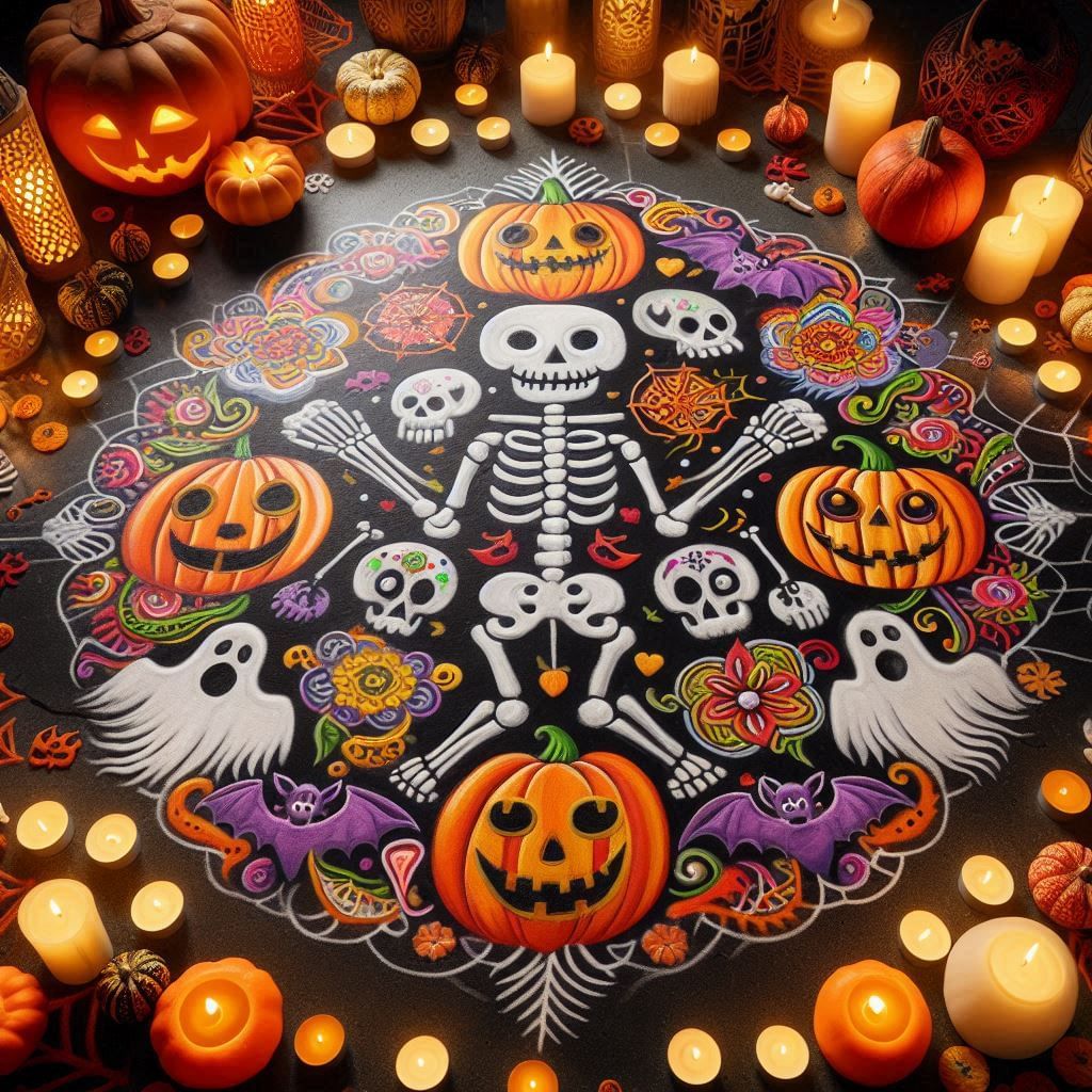 Halloween rangoli