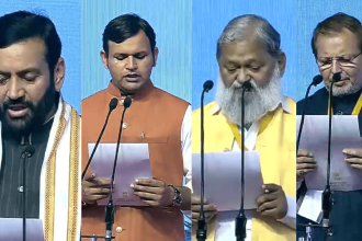 Haryana CM Nayab Singh’s cabinet: A mix of turncoats, dynasts and RSS loyalists