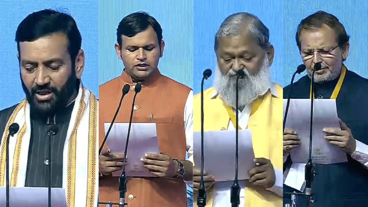 Haryana CM Nayab Singh’s cabinet: A mix of turncoats, dynasts and RSS loyalists