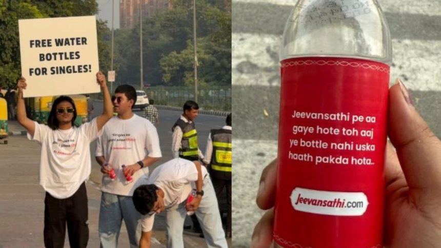 Jeevansathi.com gives free water bottles to singles at Diljit Dosanjh’s Delhi concert
