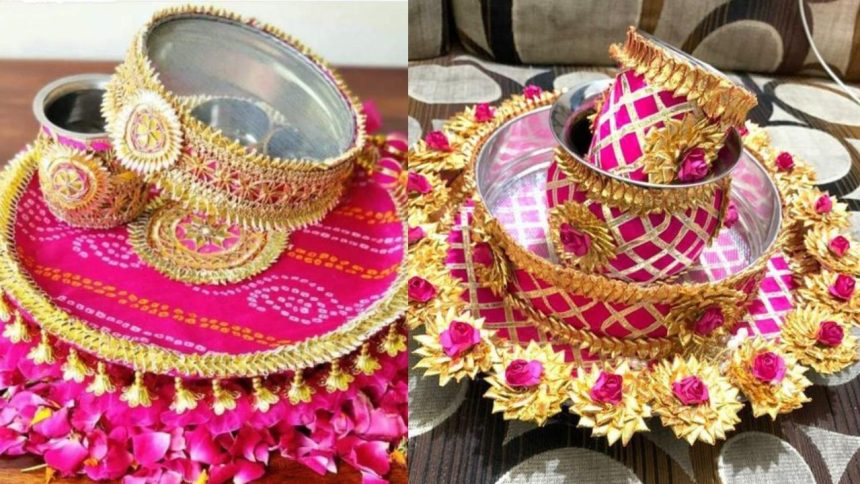 Karwa Chauth Puja Thali decoration: Step-by-step guide to create a beautiful thali 1 Karwa Chauth Puja Thali decoration: Step-by-step guide to create a beautiful thali