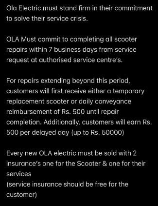 Kunal Kamra demanded OLA commit to a couple of action points.