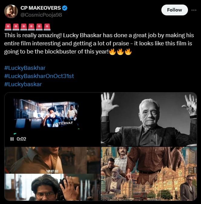 Lucky Bhaskar reviews