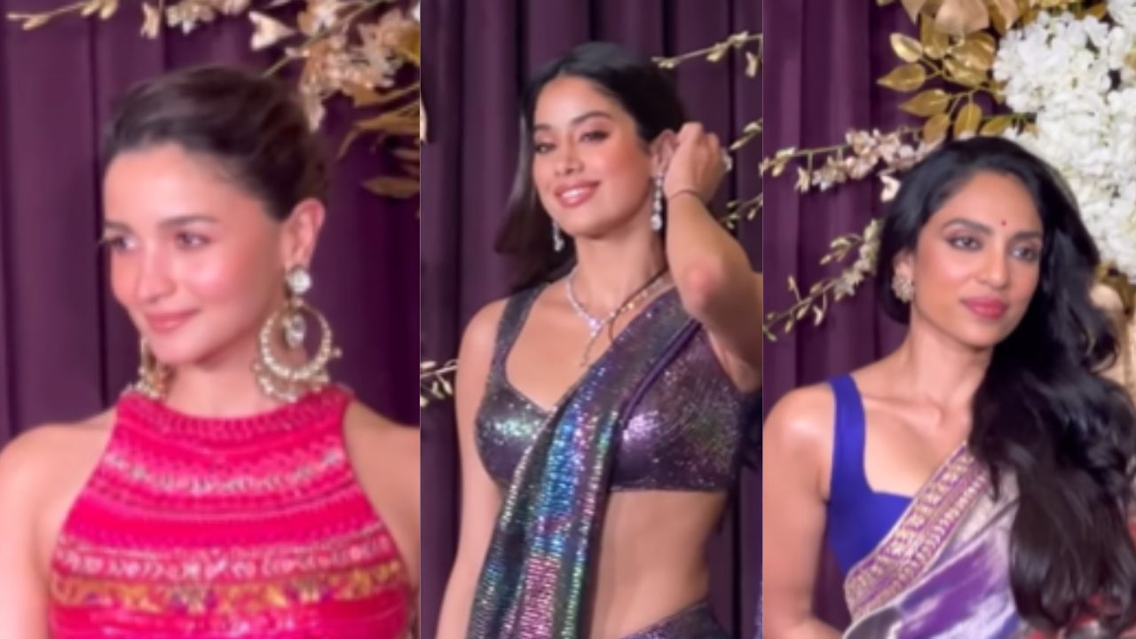 Manish Malhotra Diwali bash: Alia, Janhvi, Sobhita and more exude ‘desi core’ | WATCH