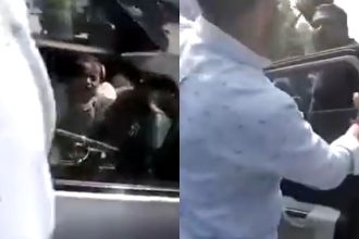 Road Rage Video: Car with toddler on board stopped by biker in Mumbai, driver slapped