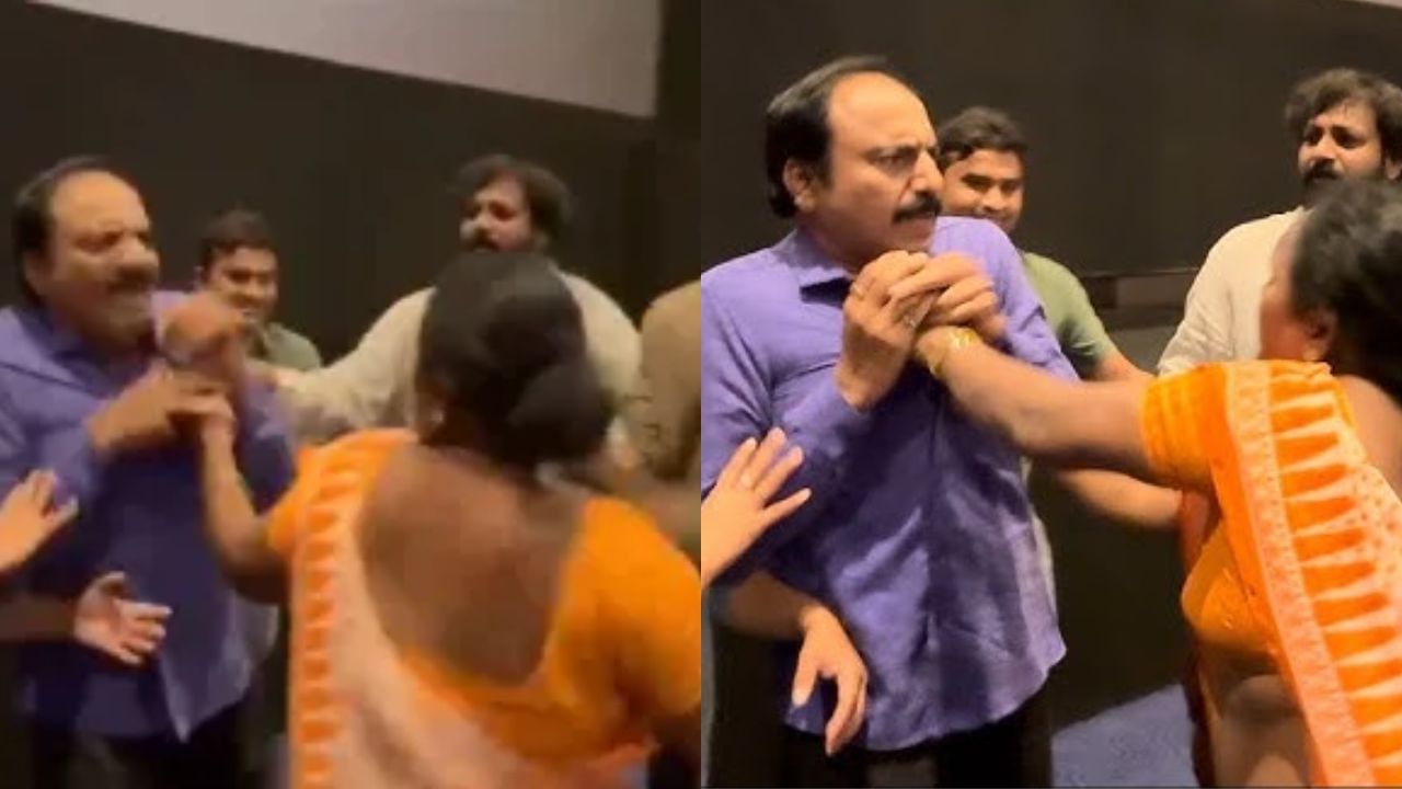 Woman SLAPS, assaults Telugu actor NT Ramaswamy for THIS reason – Watch viral video
