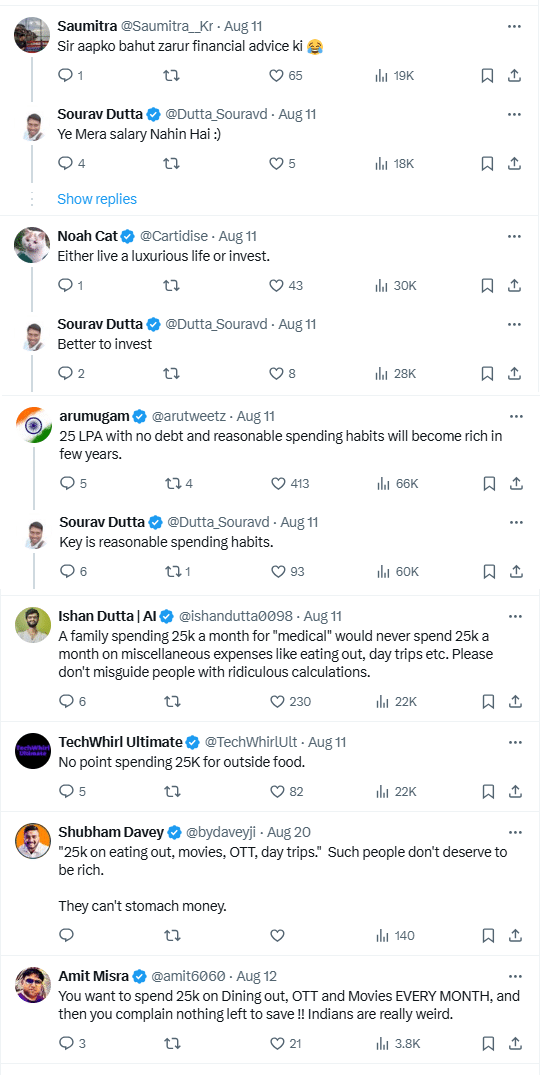 Netizens react to Sourav Dutta's tweet