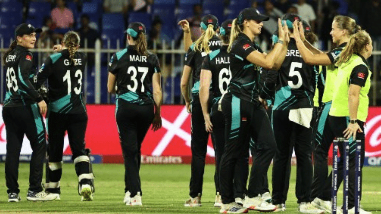 New Zealand hold nerves against West Indies to set title clash with South Africa New Zealand hold nerves against West Indies to set title clash with South Africa
