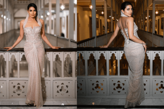 STUNNING! Priyanka Chopra rocks silver gown by Tarun Tahiliani at Paani screening