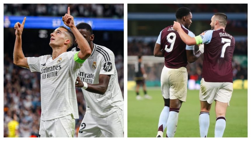 UEFA Champions League: Real Madrid destroy Dortmund, Aston Villa win to top CL table