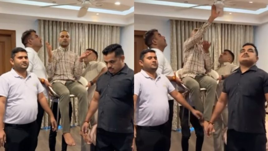 Shikhar Dhawan hilariously recreates ‘Pankhe waale baba’ act, video goes viral