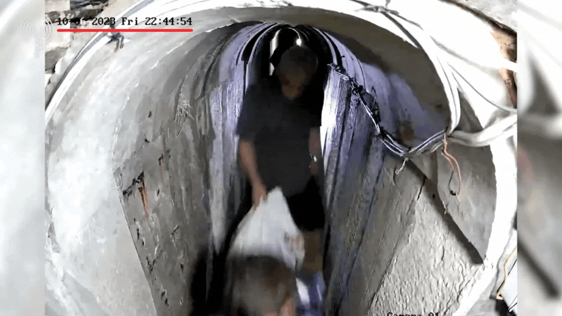 Israel releases footage of Hamas leader Yahya Sinwar in tunnel before Oct 7 attack