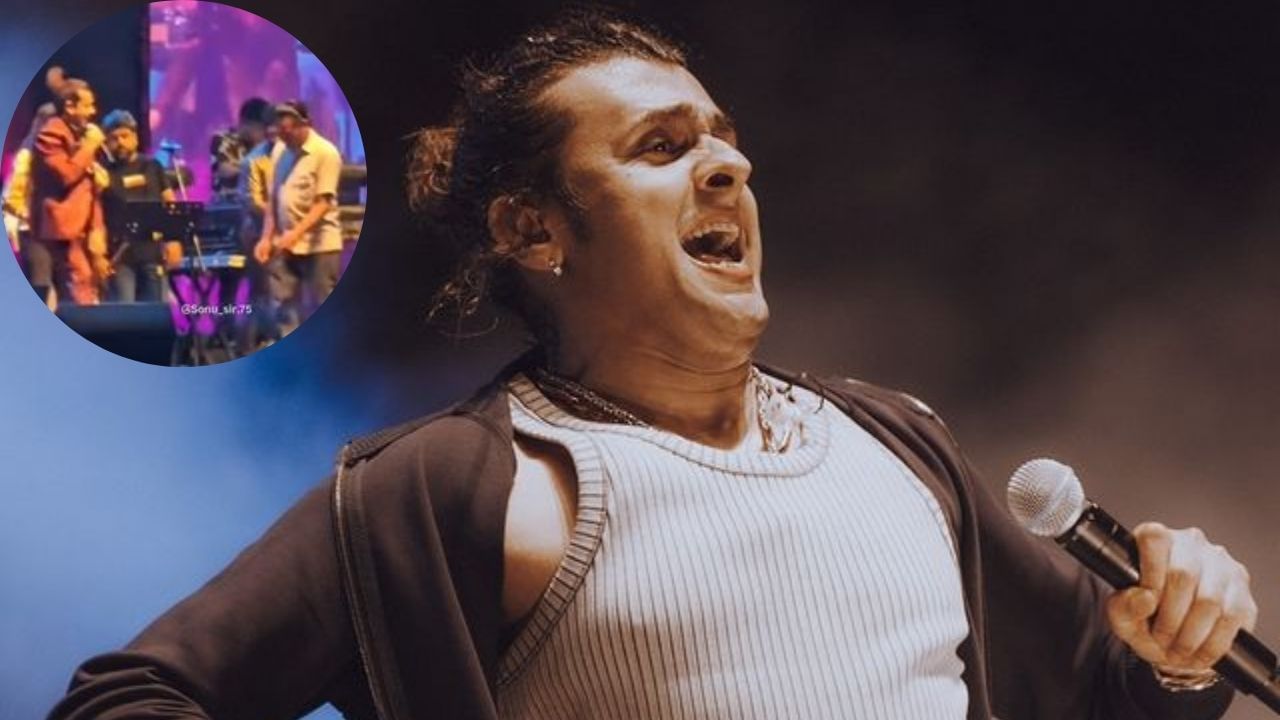 What happened to the aggressive fan who charged at Sonu Nigam during his concert?
