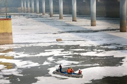 ‘I expect concrete steps’: Delhi LG slams AAP over toxic Yamuna froth