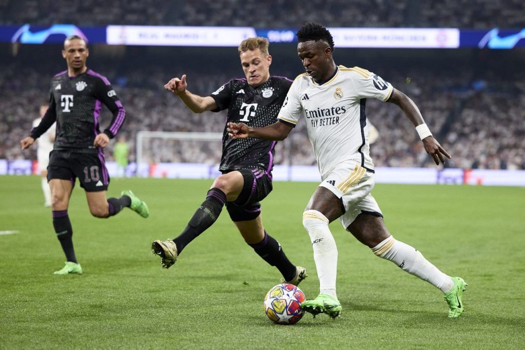 Why Real Madrid star Vinicius Junior deserves to win the Ballon d’Or 2024 2 Vinicius Junior against bayern (Via Getty images)