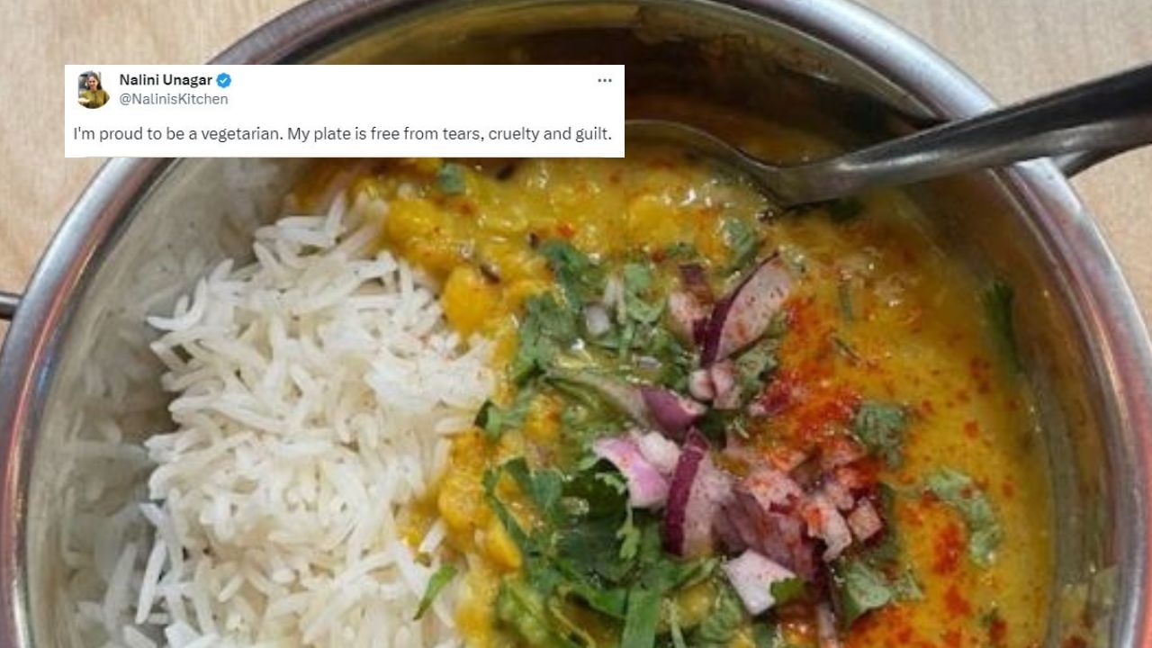 ‘Proud to be a vegetarian’: Woman draws flak for cruelty-free dal chawal post