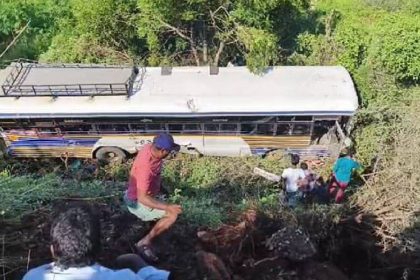 AP: 25 people injured after RTC bus falls into a ravine near Pulivendula
