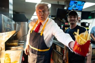 US prez polls: Trump hands out french fries in Pennsylvania, says, ‘I like this job’