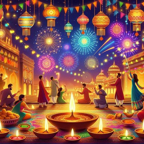 Diwali celebration images