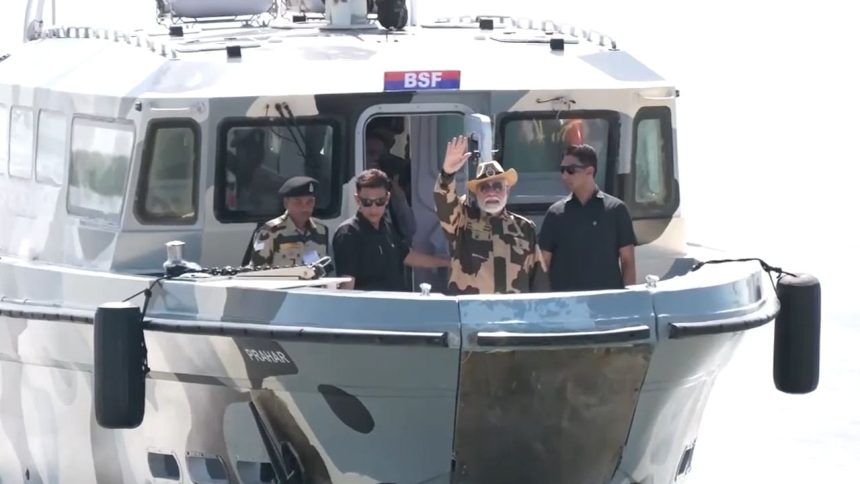 PM Modi celebrates Diwali with armed forces personnel in Gujarat’s Kucth