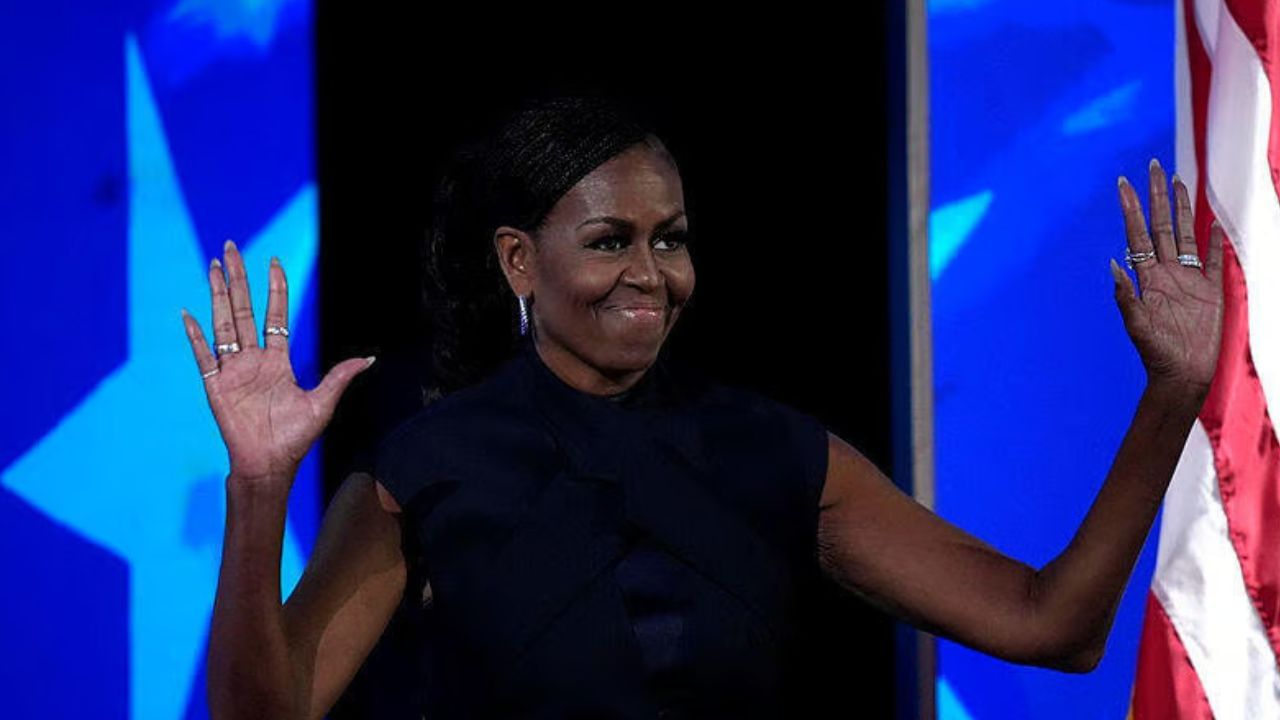 ‘Take our lives seriously,’ Michelle Obama pleads as she rallies for Kamala Harris