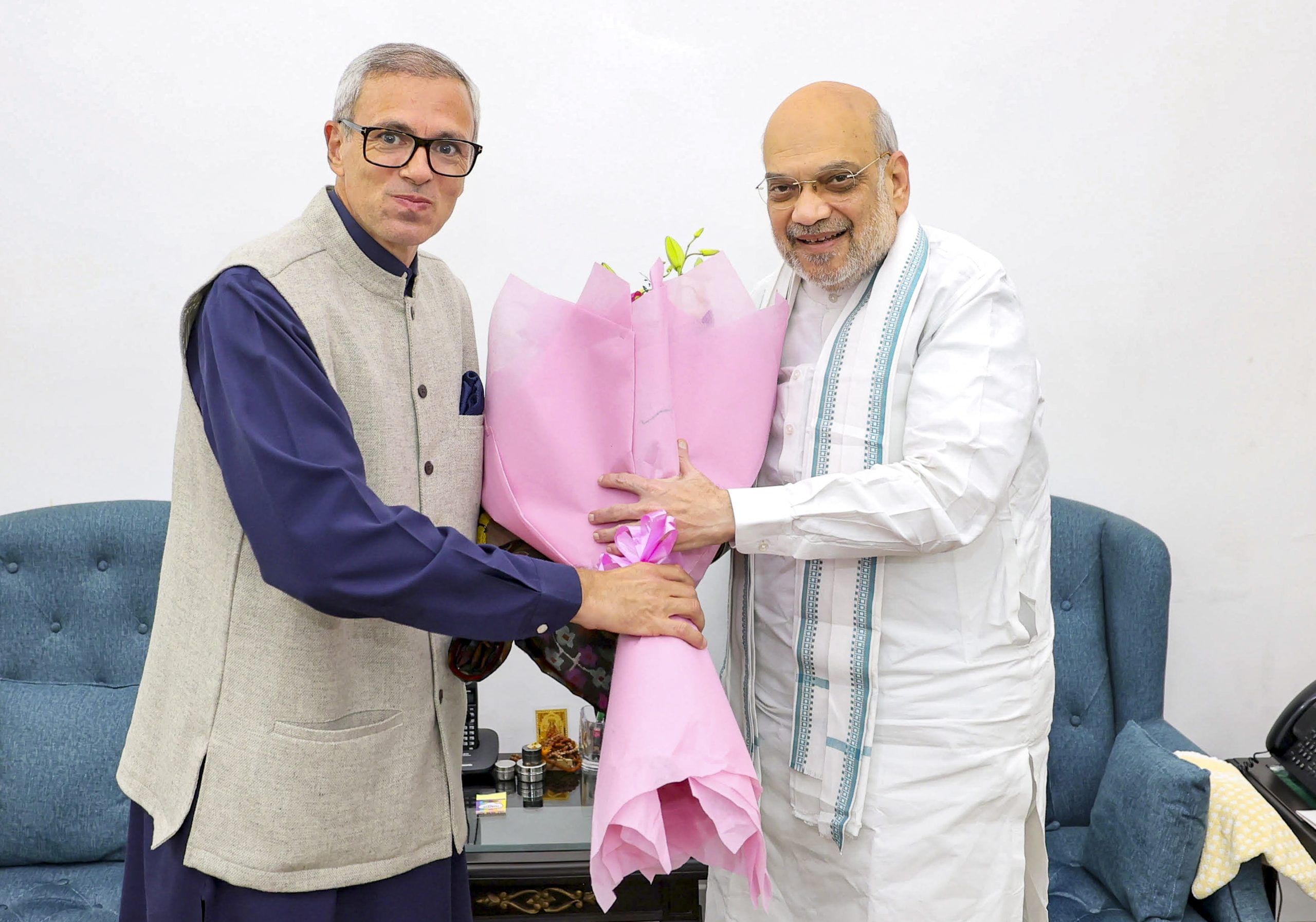 J-K CM Omar Abdullah meets Union Home Minister Amit Shah, discusses statehood issue
