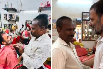 Rahul Gandhi visits Delhi barber shop, highlights struggles of working class