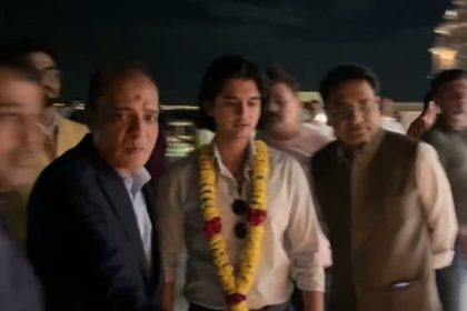 Mahanaryaman Scindia offers prayers at temple inaugurated by PM Modi in Dubai | Watch