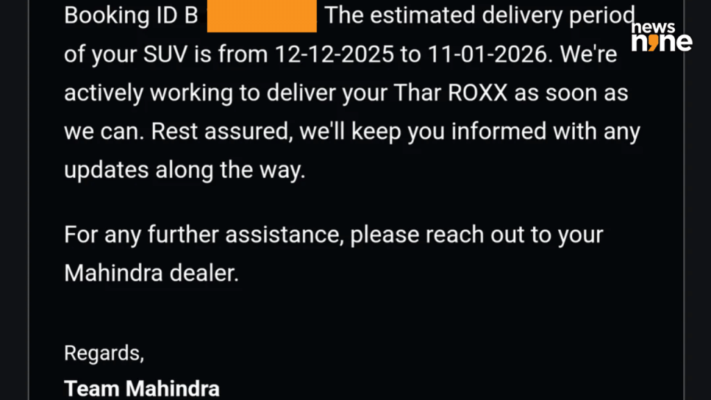 Booked a Mahindra Thar Roxx? You Might Have to Wait Until 2026!