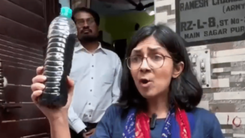 ‘Coca-cola from tap’: Swati Maliwal shares video of dirty water in Delhi’s Dwarka