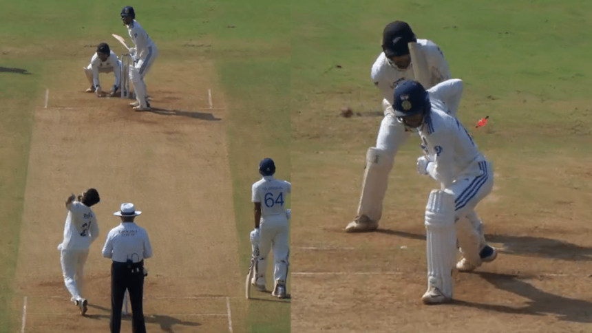 Ajaz Patel castles Shubman Gill’s stumps with a magical delivery in 3rd Test – WATCH