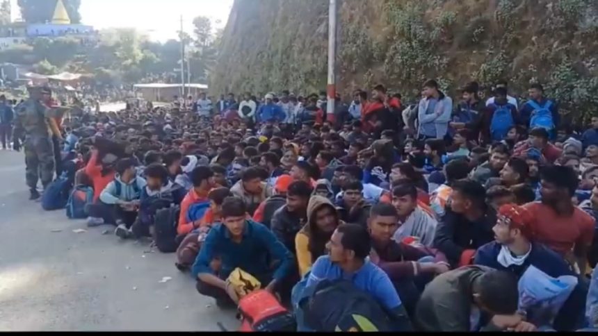 Huge turnout of Army aspirants in Uttarakhand’s Pithoragarh; 35000 applied for 117 posts, spent night in open